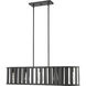 Stella 5 Light 38.63 inch Matte Black Chandelier Ceiling Light